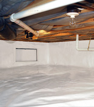 A complete crawl space repair system in Fort Bragg