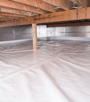 Installed crawl space insulation in Randleman