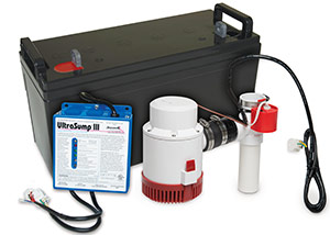a battery backup sump pump system in Spring Lake